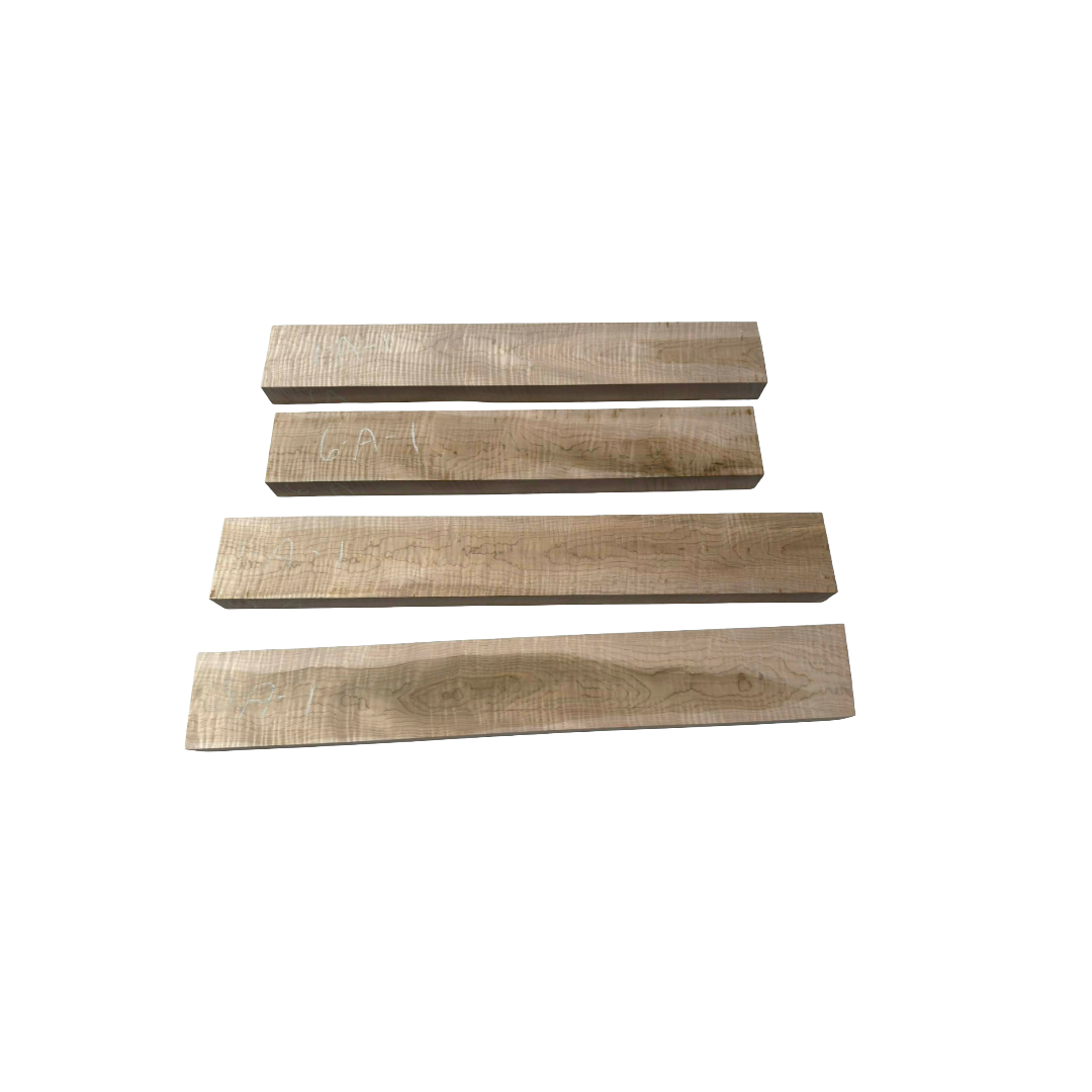 Curly Maple Guitar Neck Blanks – Premium Tonewood Selection