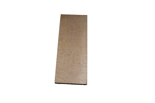 Birdseye maple body blank one piece (elg-4)