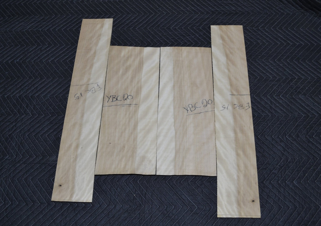 Curly yellow birch back and side (ybc-1)