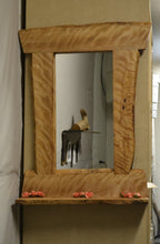 Charger l&#39;image dans la galerie, Miroir en live edge en merisier glacé (mirr-03)
